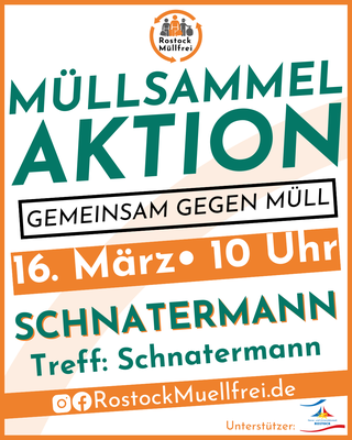 Plakat zur Müllsammelaktion