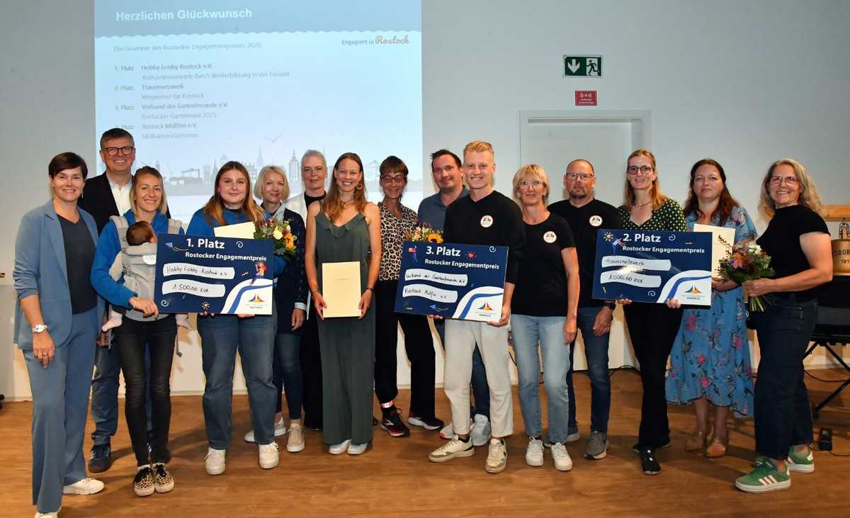 Gruppenfoto Rostocker Engagementpreis 2025