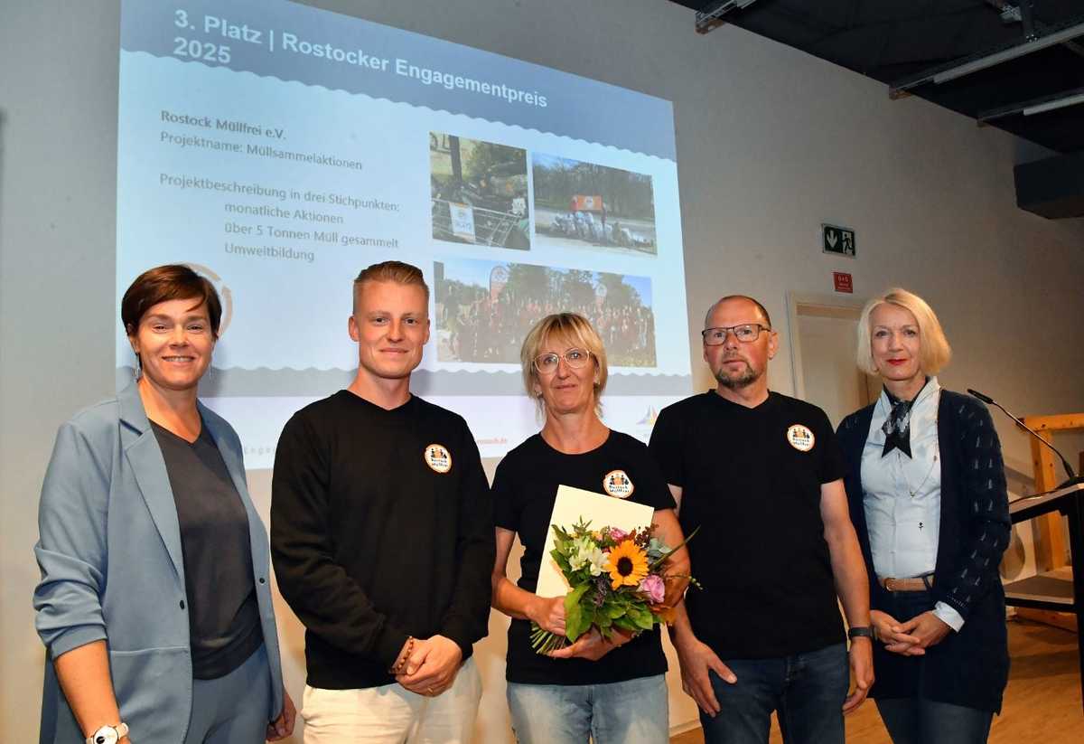 Gruppenfoto 3. Platz Rostock Müllfrei