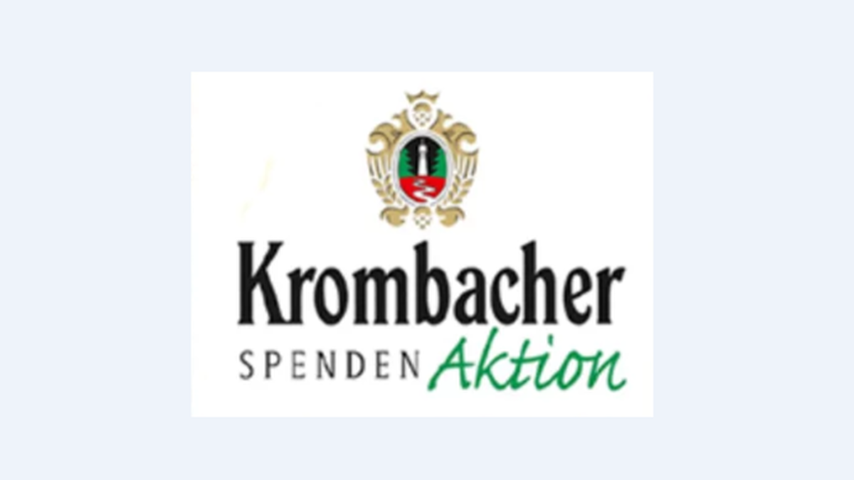 Logo Krombacher Spendenaktion