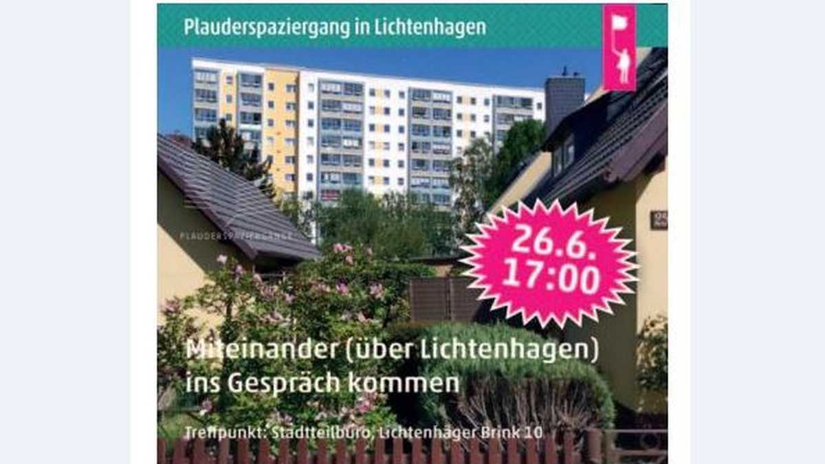 Plakat zum Plauderspaziergang