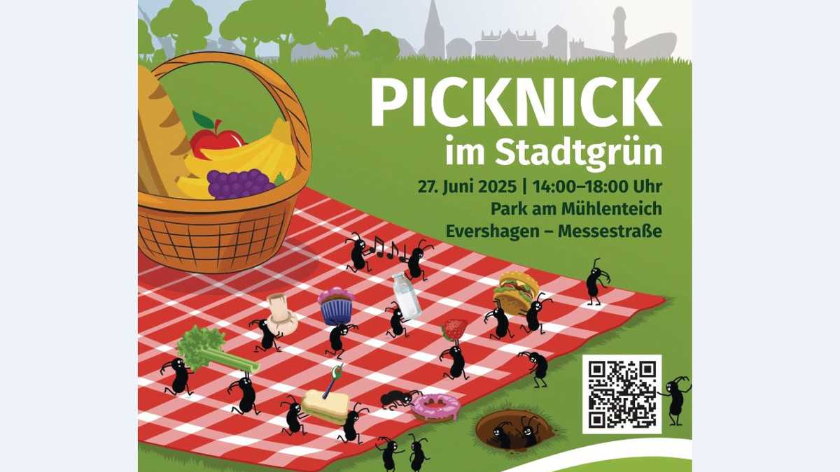 Plakatausschnitt v. Picknick im Stadtgrün